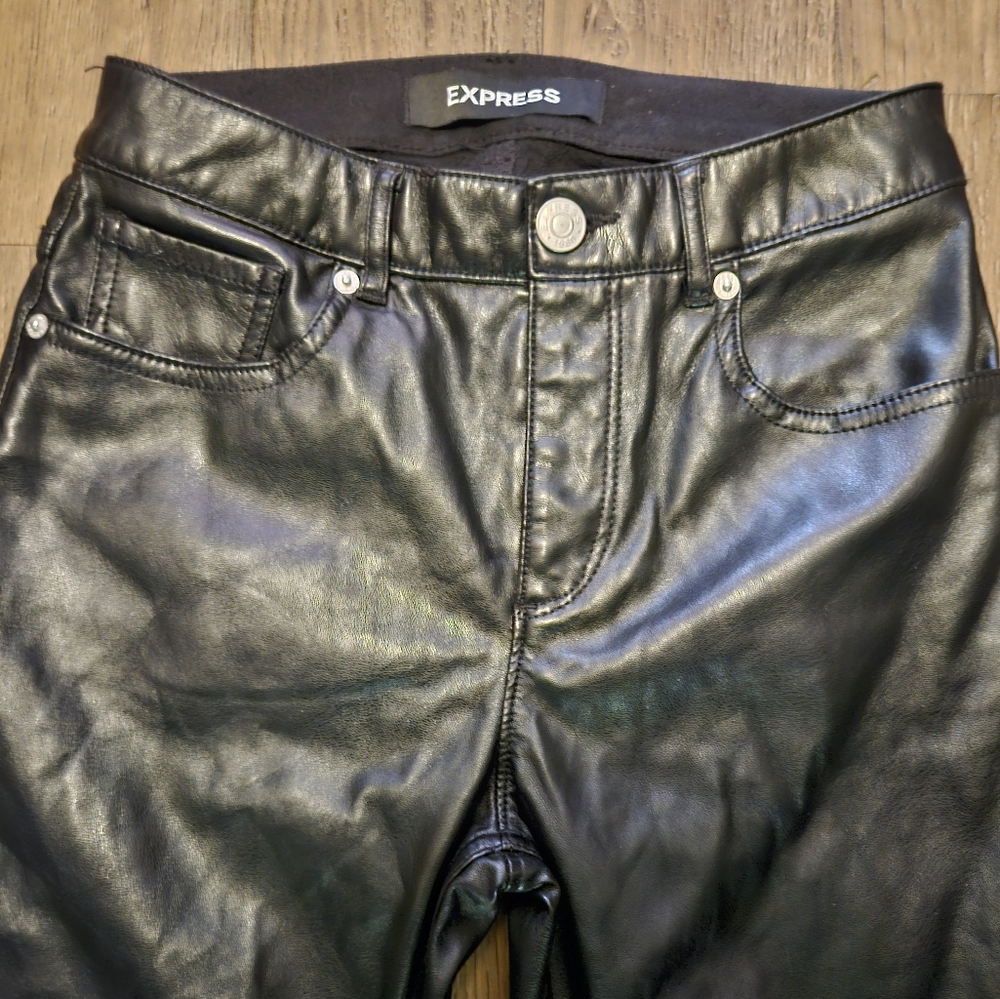 Express leather pants size OR